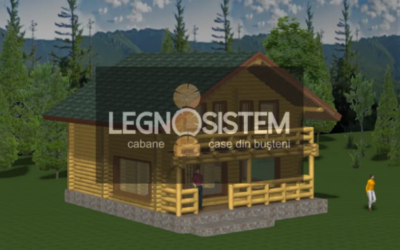 Randare casa din lemn legnosistem